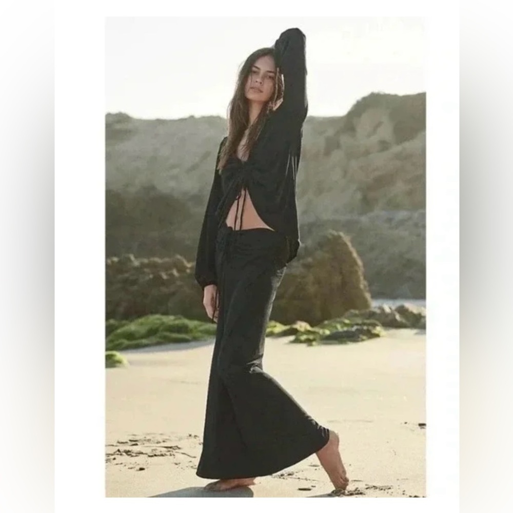 Free People Black flowy top